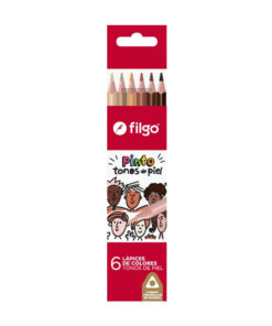 FILGO Lapices colores de madera PINTO / Estuche 6 skin tones