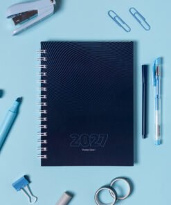 BE POSITIVO AGENDA A5 SEMANA A LA VISTA ONDA CELESTE BP2633