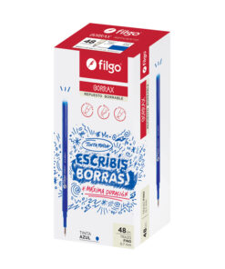 FILGO Repuesto gel borrable BORRAX / Caja 48 azul