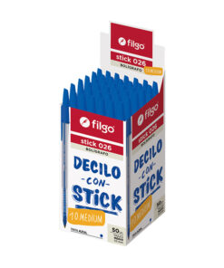 FILGO Boligrafo STICK 0.7 / Caja 50 azul