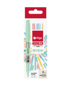 FILGO Resaltador LIGHTER FINE / Estuche 4  pastel