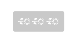 EQ ARTE STENCIL MINI 4.5X17  Girasoles