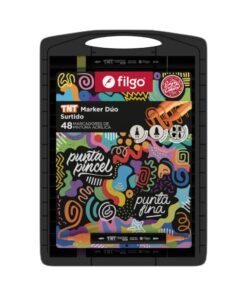 FILGO marcador pintura acrilica TNT MARKER DUO/estuche plastico 48 surtido