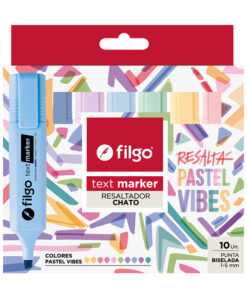 FILGO Resaltador TEXT MARKER / Estuche 10 pastel vibes