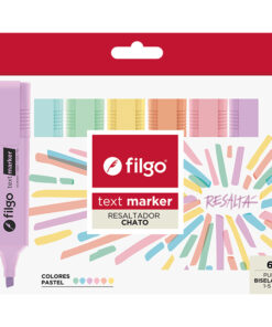 FILGO Resaltador TEXT MARKER / Estuche 6 pastel