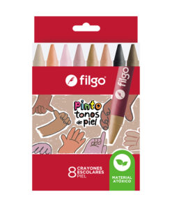 FILGO Crayones de cera PINTO /  Estuche 8 tonos de piel