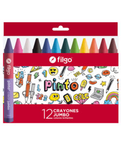 FILGO Crayones de cera PINTO JUMBO / Estuche 12 surtido