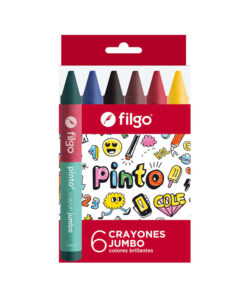 FILGO Crayones de cera PINTO JUMBO / Estuche 6 surtido