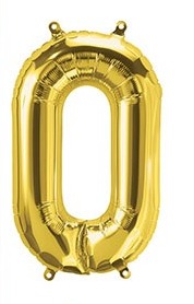 GLOBO METALIZADO DORADO 16 PULGADAS (40CM) N0