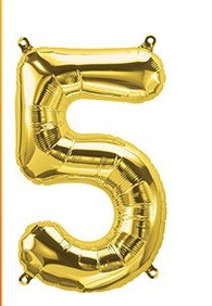 GLOBO METALIZADO DORADO 16 PULGADAS (40CM) N5