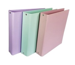 LAMA CARPETA ESCOLAR CARTONE N3 3*40 LOMO RECTO PASTEL VERDE