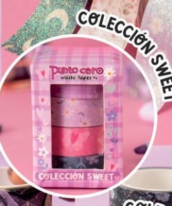 PUNTO CERO WASHI TAPES IMPRESAS SWEET PACK x4