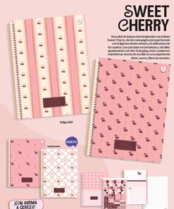 TALBOT CUADERNO ESP. T/DURA 20x27,5 SWEET CHERRY x80hjs.RAY.