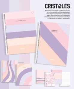 TALBOT CUADERNO ESP. DUPLO T/FLEX. 23x28 CRISTALES x80hjs.RAY.