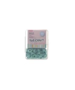 IBI CRAF  OJALIILLOS ALUMINIO (EYELET) 50 Pcs VERDE PASTEL