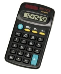 IBI CRAF  MoTEX CALCULADORA BOLSILLO 402A-8dig.