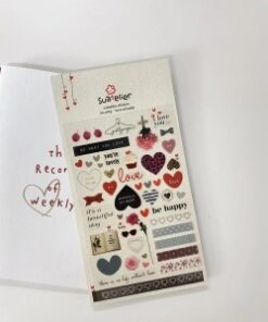 IBI CRAF  STICKER PVC 10*19cm LOVE ACTUALLY