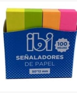 IBI CRAF  NEON SE?ALADORES DE PAPEL 4 COL. X 100hjs
