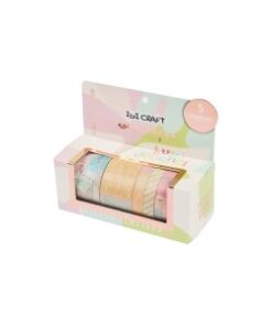 IBI CRAF  WASHI TAPE BOX 5 ROLLOS de 4mts COLECCION SPIRIT