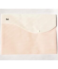 IBI CRAF SOBRE PLASTICO C/BOTON A4 PASTEL ROSA