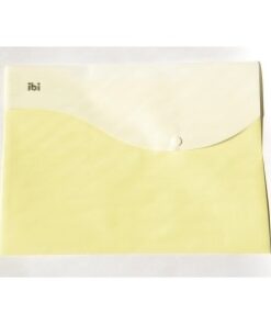 IBI CRAF SOBRE PLASTICO C/BOTON ESQUELA PASTEL AMARILLO