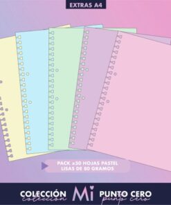 MI PUNTO CERO Repuesto Pastel Liso x50hjs de 80g A4