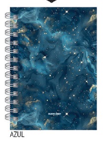 PUNTO CERO Universitario A4 T/Dura 120 Hj. c/anillo doble RAYADO   AZUL