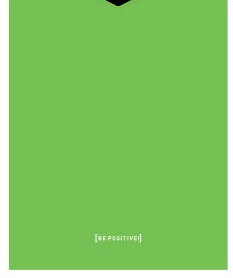 BE POSITIVO CARPETA N 3 TRES ANILLOS VERDE