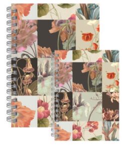 BE POSITIVO  CUADERNOS COLECCION TAPA DURA  *100H *70G  FLORES A4 CUADRICULADO