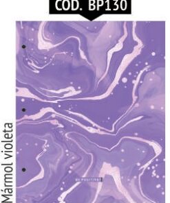 BE POSITIVO CARPETA N 3 2 TAPAS COD: BP130 MARMOL VIOLETA