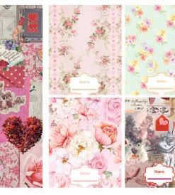 PUNTO CERO  SEPARADORES N 3, CARTULINA *200G *6U PRETTY VINTAGE