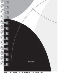 PUNTO CERO Universitario A4 T/Dura 120 Hj. c/anillo doble RAYADO   BLANCO NEGRO Y GRIS