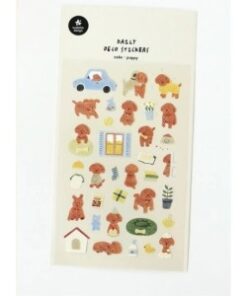 IBI CRAF STICKER PVC 10*19cm PUPPY