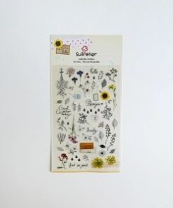 IBI CRAF STICKER PVC 10*19cm SECRET GARDEN