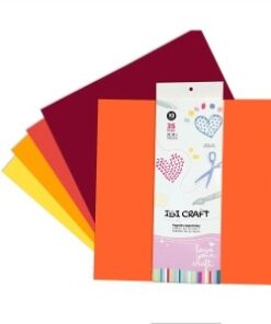 IBICRAFT PAPEL P/SCRAP 30*30cm 160grs 35Hjs NARANJ