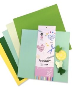IBICRAFT PAPEL P/SCRAP 30*30cm 160grs 35Hjs VERDES