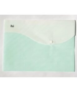 IBI CRAF SOBRE PLASTICO C/BOTON A4 PASTEL VERDE