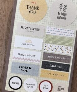 IBI CRAFT STICKER PAPEL10*19cm THANK YOU