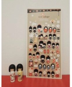 IBI CRAFT STICKER PVC 10*19cm KOKESHI (MU?ECAS)