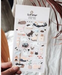 IBI CRAFT STICKER PVC 10*19cm CATS