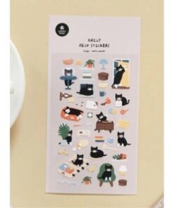 IBI CRAFT STICKER PVC 10*19cm CATS 2