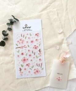 IBI CRAFT STICKER PVC 10*19cm WATER BLOSSOM