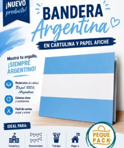 PEQUE PACK  PAPEL AFICHE 70*100CM *25HOJAS ARGENTINA