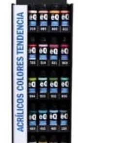 EQ ARTE Exhibidor acrilicos decorativos *50cc 20 colores nuevos