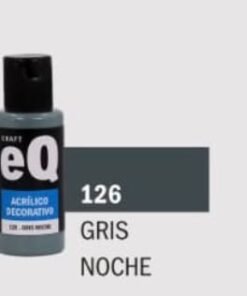 EQ ARTE Acrilico decorativo Gris noche *50cc *6unid