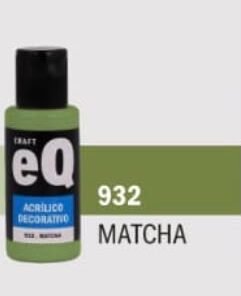 EQ ARTE Acrilico decorativo Matcha *50cc *6unid