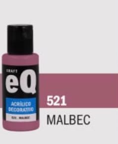 EQ ARTE Acrilico decorativo Malbec *50cc *6unid