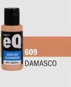 EQ ARTE Acrilico decorativo Damasco *50cc *6unid