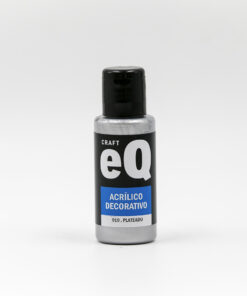 EQ ARTE Acrilico Decorativo Plateado50cc *6unid