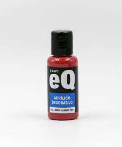 EQ ARTE Acrilico Decorativo Rojo de Cadmio (im) *50cc *6unid